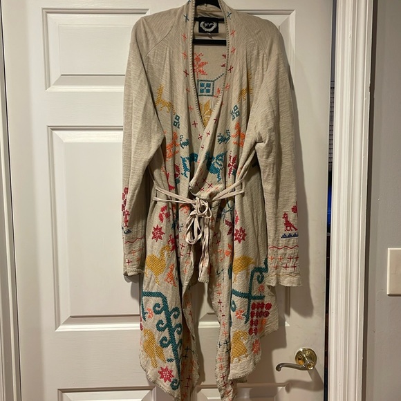 Johnny Was Biya embroidered cardigan size XL - Picture 1 of 4